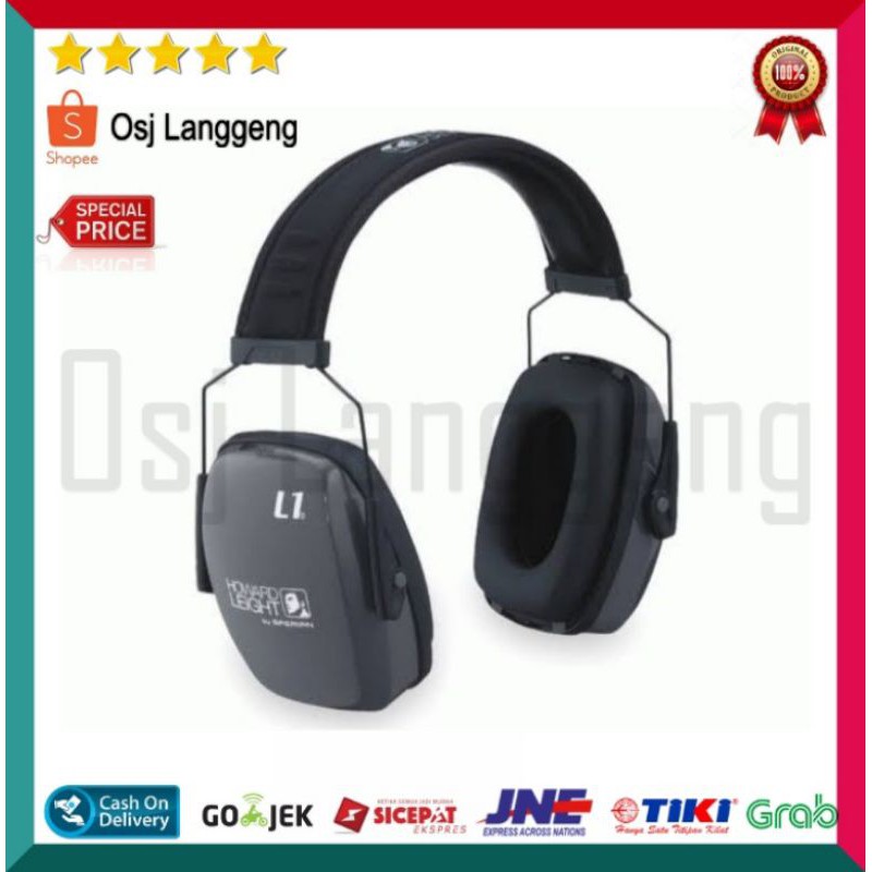 BISA COD |  Earmuff Howard Leight L1 NRR 25 db