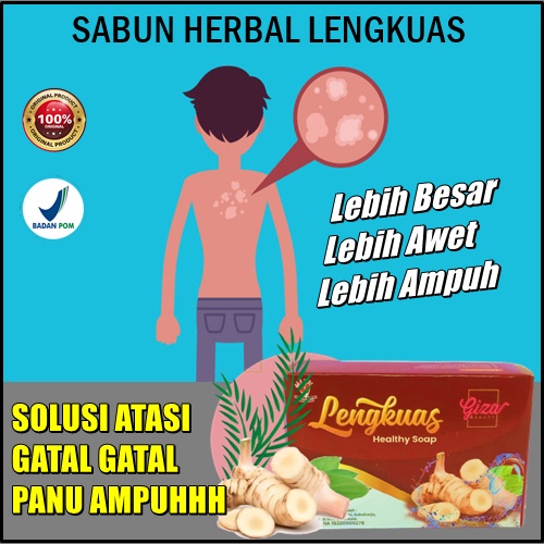 TERBARU sabun lengkuas anti gatal sabun penghilang gatal panu exsim kudis dan kurap alami paling amp