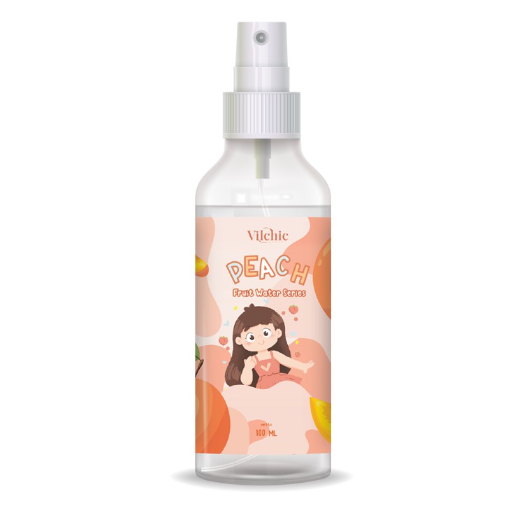 [BUY 3 GET GIFT] BEAUTY WATER TONER FACEMIST FRUIT SERIES 100ML BY VILCHIC