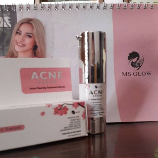 ACNE SERUM MS GLOW ( kemasan terbaru ) | Shopee Indonesia