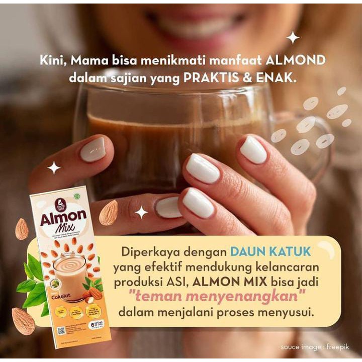 (BEST SELLER!!) MAMA BEAR ALMOND MIX/ MINUMAN ALMOND / mamabear / asi / almond asi booster / almond milk / mom uung / momuung / teh pelancar asi