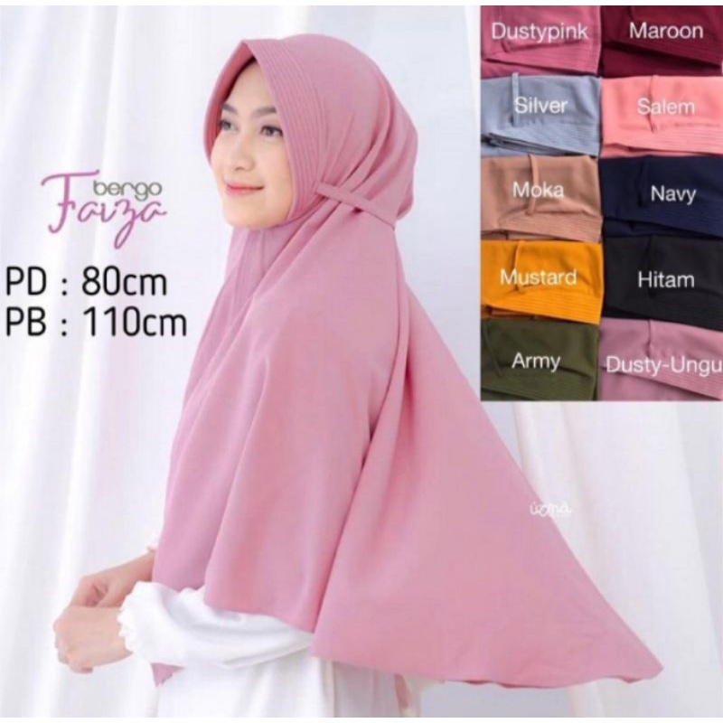 Bergo tali pet jumbo/ Hijab bergo tali pet jumbo