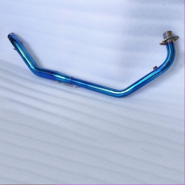 PIPA LEHERAN KNALPOT RACING CBR 150R FACELIFT BLUE HEADER KNALPOT RACING BLUE HONDA CBR150R FACELIFT