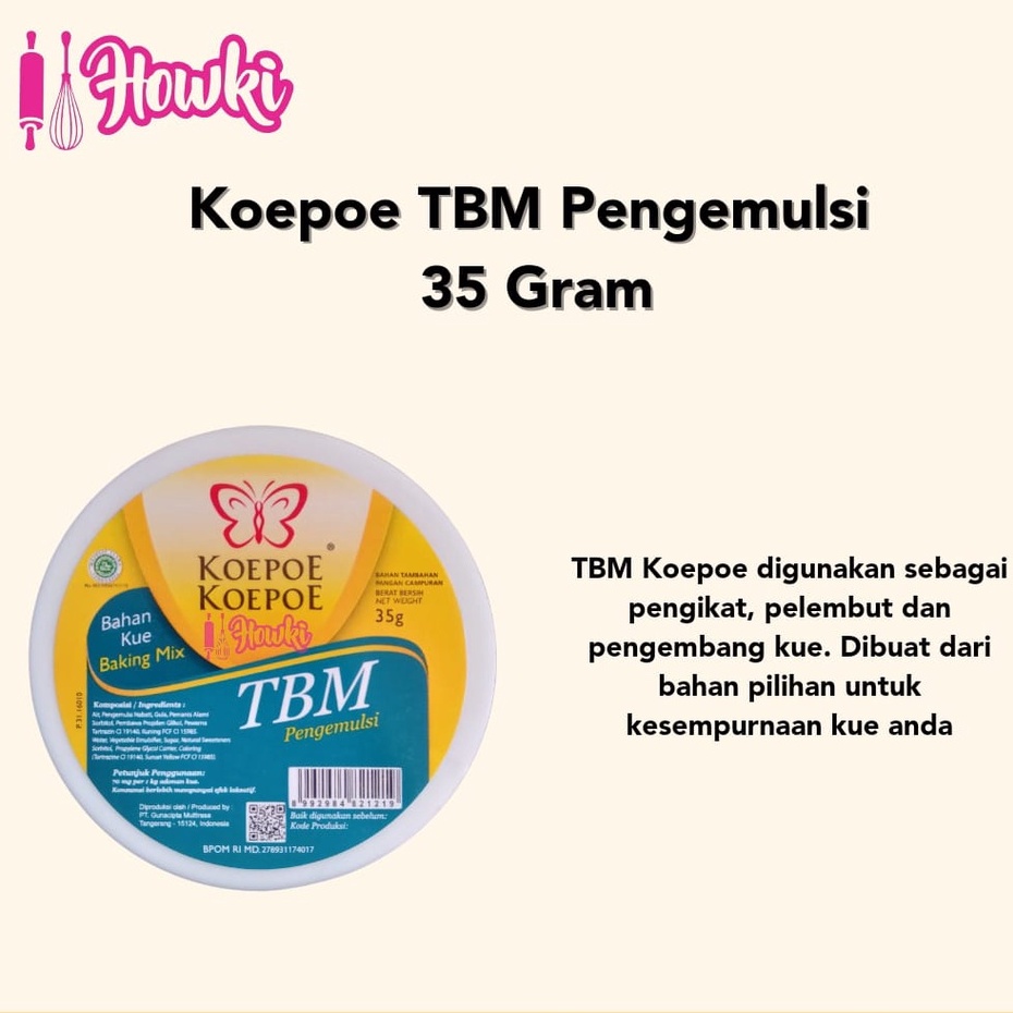 

Bahan Kue Baking Mix Tbm KOEPOE-KOEPOE 35GR