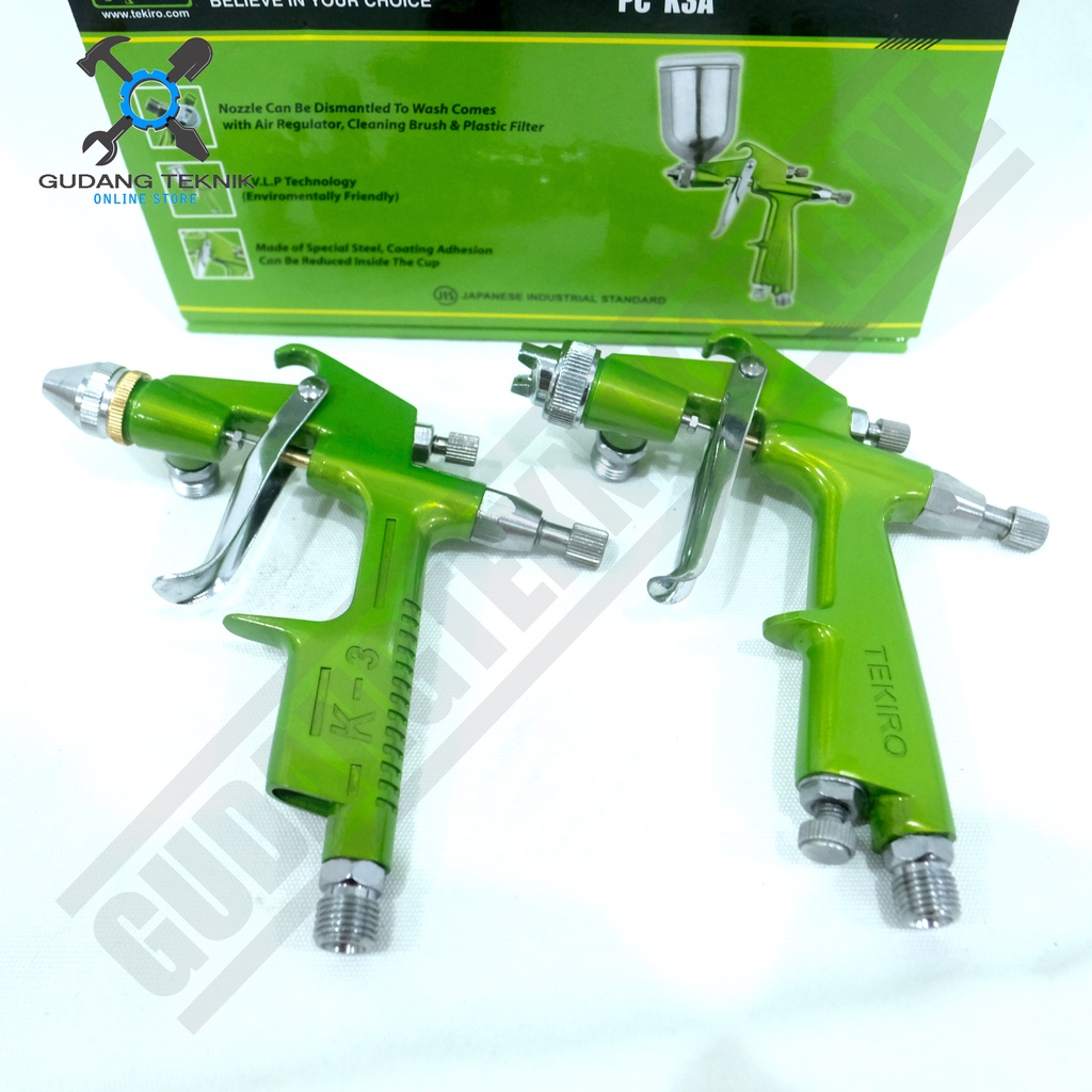 Spray Gun Tabung Atas 200Ml TEKIRO K3 / Alat Semprot Semprotan Cat Spraygun TEKIRO K3A