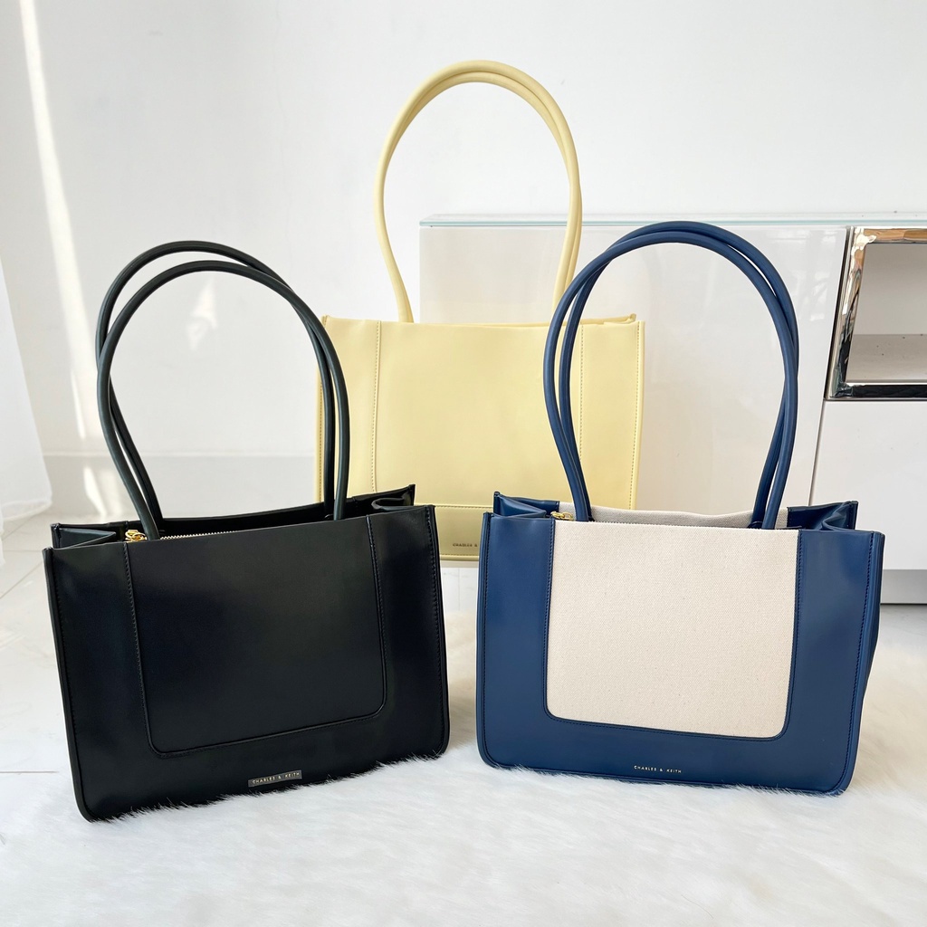 Tas Bahu CK Tote Daylla Large Canvas C&K CNK