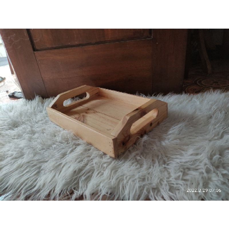 nampan / baki kayu  jati belanda