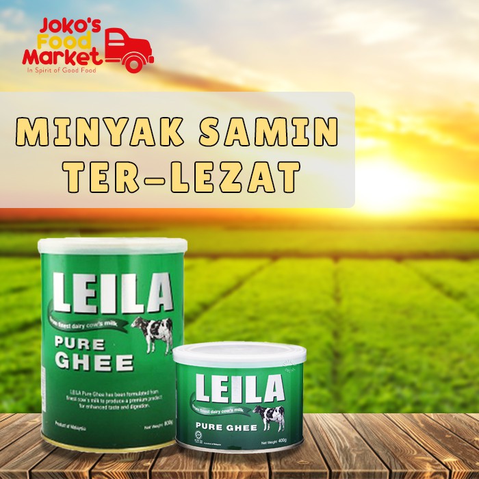 Leila Ghee Minyak Samin Sapi Organik Ghee Clarified Butter 400gr