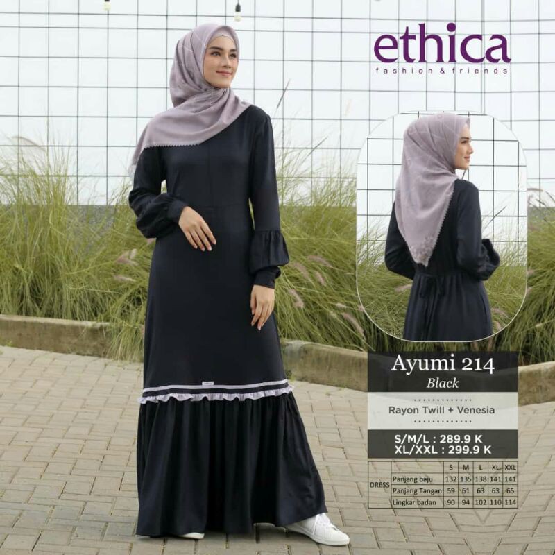 Ayumi 214 Gamis Ethica terbaru Gamis terbaru 2021 BEST SELLER