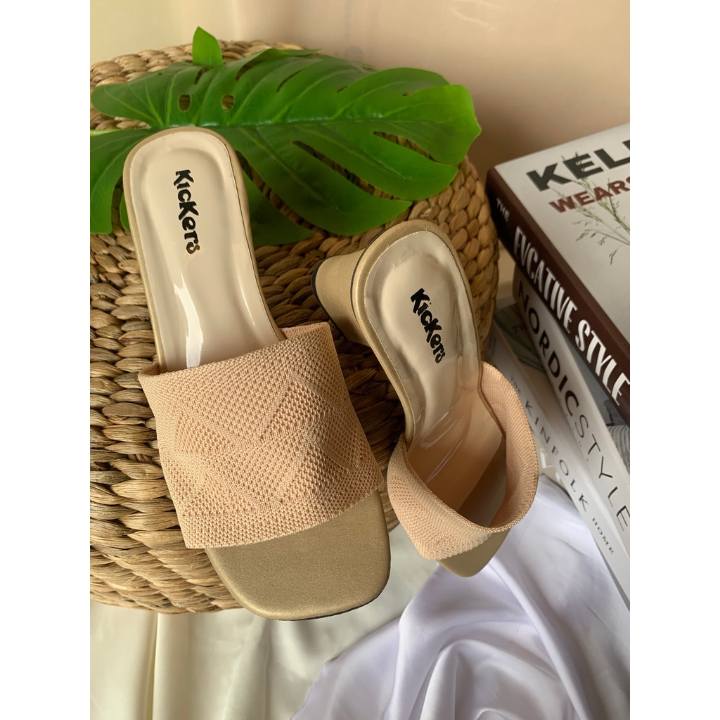 SANDAL HIGHHEELS SLOP RAJUT CEWEK JELLY TERLARIS MASA KINI POPULER HIGHHEELS LINA Sepatu Heels Wanita Selop Formal Cantik Nyaman Sepatu Selop Rajut Hak Tahu Sepatu Sandal Heels Rajut Selop Wanita/Sandal Dixie Rajut/Sendal Selop Kokop Rajut