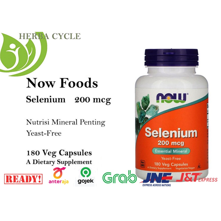 Now Food Selenium 200 mcg 180 Veg Now Selenium 200 mcg Ori USA