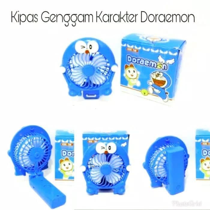 Kipas genggam lipat mini doraemon