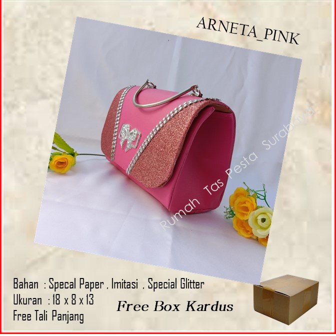 Tas Elegant,Tas Lucu,Tas Murah,ARNETA_Pink