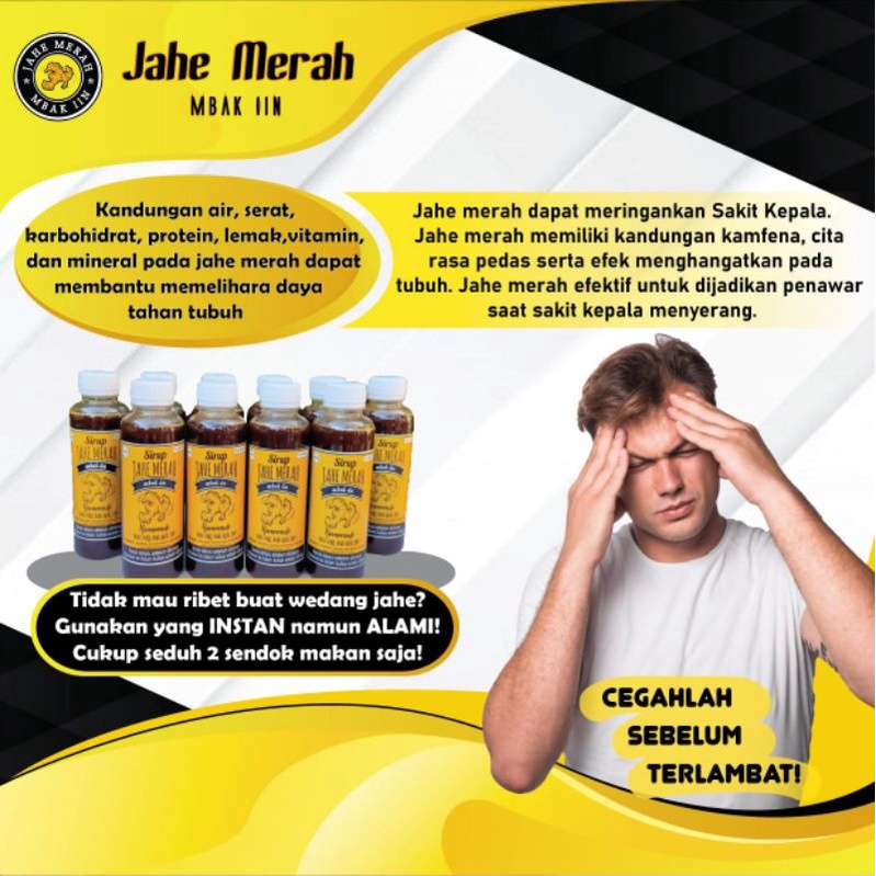 

Sirup Jahe Merah Mbak iin 250ml