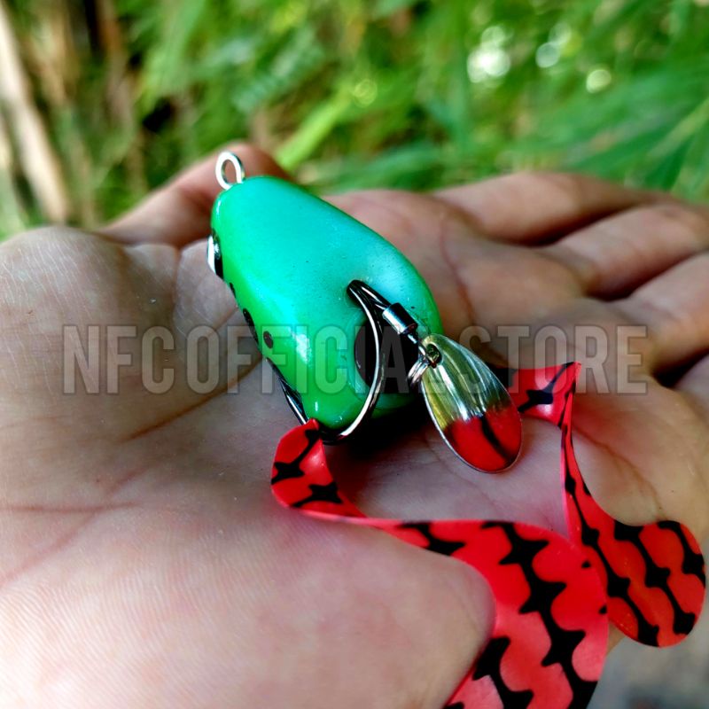 Soft frog SUPER KILLER 4 cm 8 gram LONG CAST umpan Gabus &amp; Toman