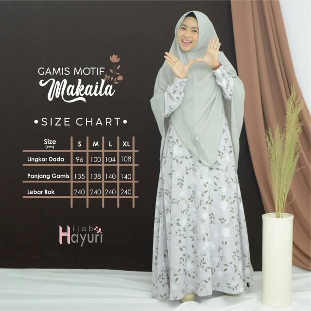 Gamis Motif Makaila (Hayuri)