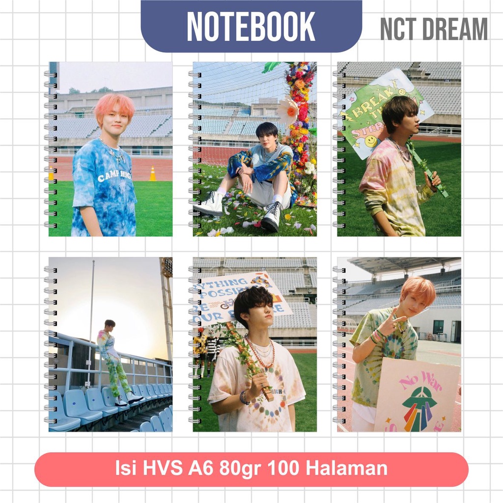 

Notebook A6 (10,5x14,5 cm) KPOP NCT DREAM Seri 2 / NOTEBOOK KPOP NCT TERMURAH