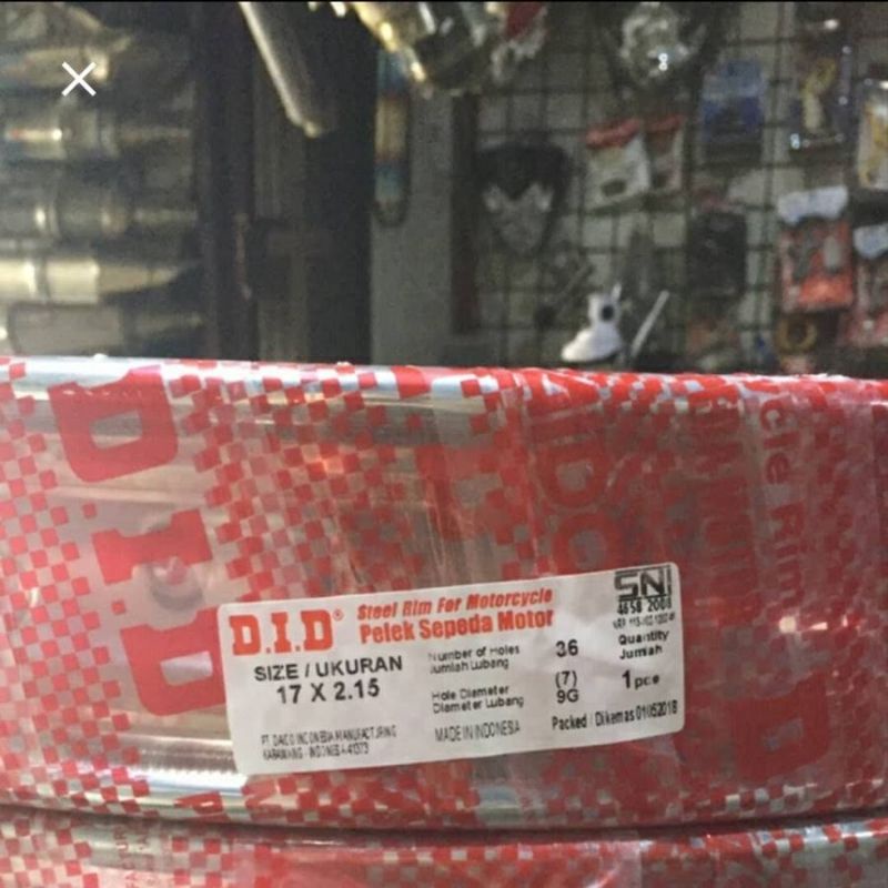 Velg DID 185 & 215 ring 17 crome