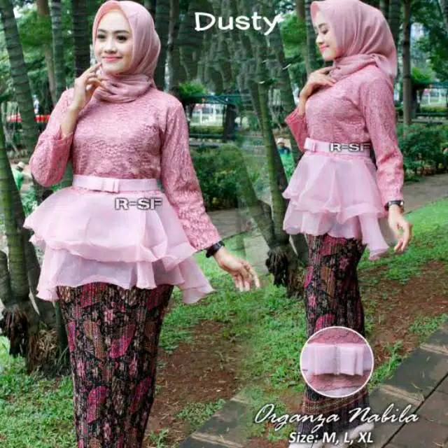 KEBAYA ORGANZA MODERN NABILA KEBAYA BRUKAT ORGANZA KEBAYA SABYAN BAJU PESTA KEBAYA WISUDA