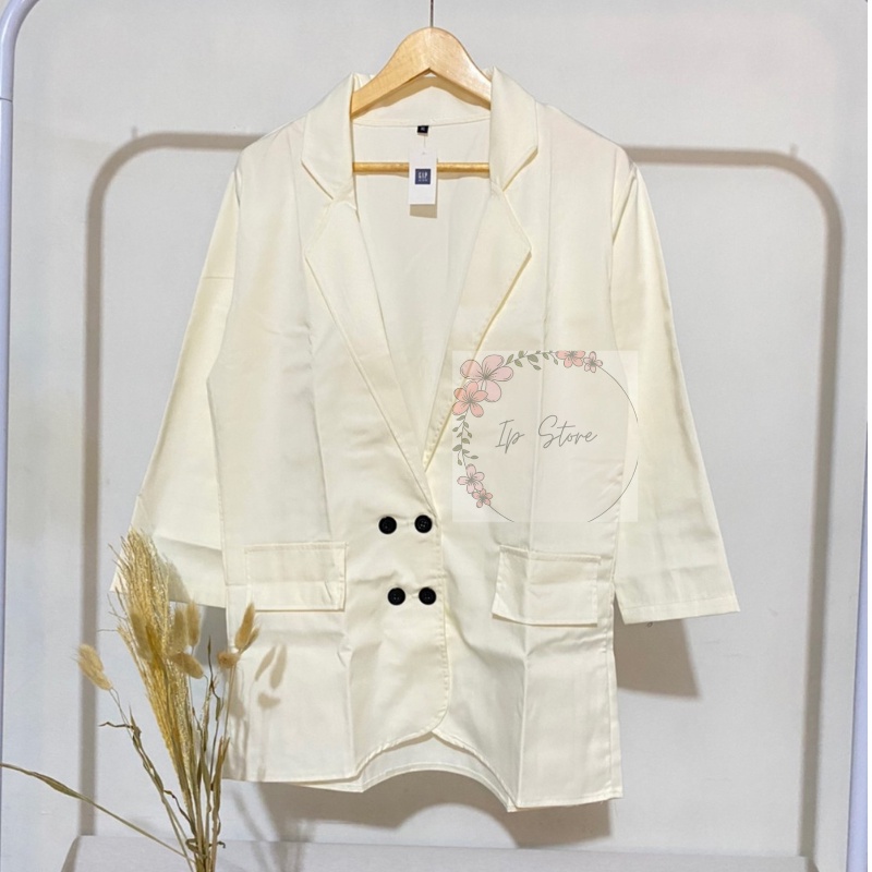 Ara Blazer Oversize Premium / Blazer Wanita Korea / Blazer Moscrepe Trendy Wanita Terbaru / Jas Wanita