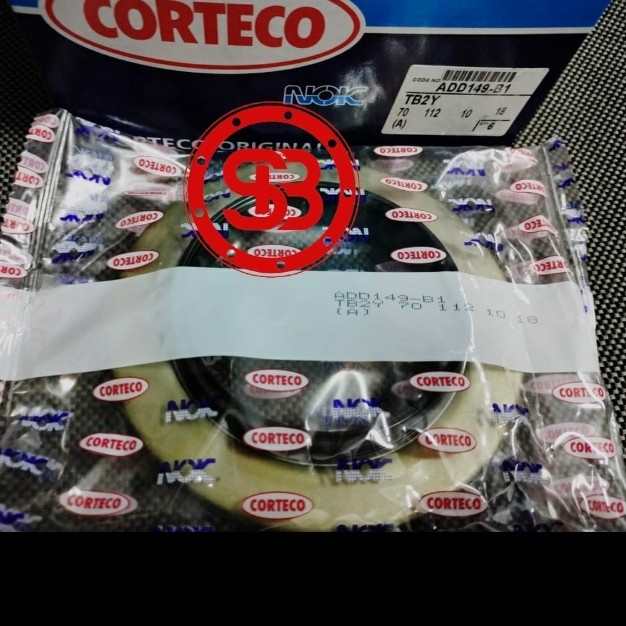 Oil Seal Roda belakang dalam PS100 TB2Y 70 112 10 18 NOK CORTECO