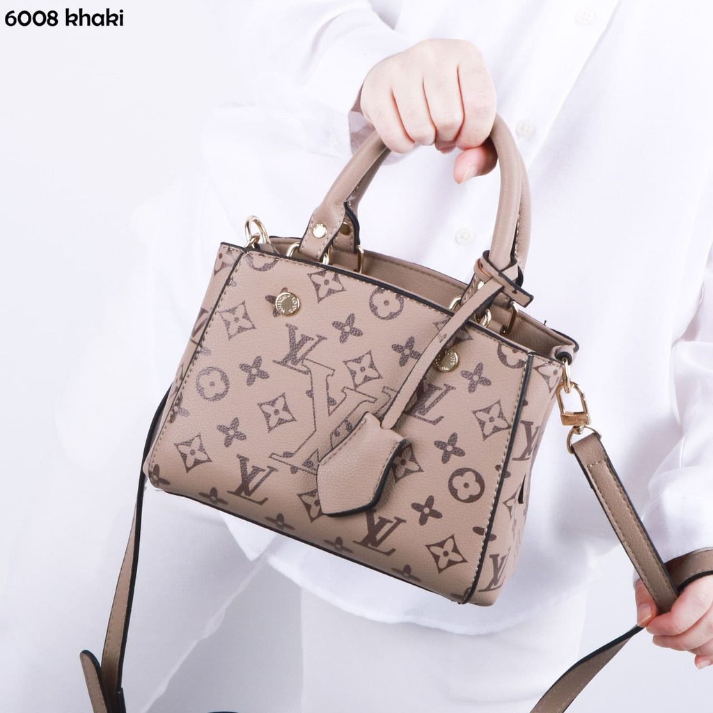 COD ❤️ Tas Wanita  LV Louis Vuitton Exclusively Online Onthego Tophandlebag Premium Import Selempang