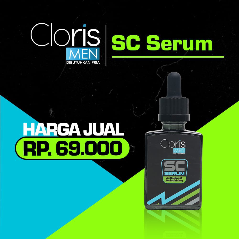 Skincare Perawatan Pria Clorismen Penghilang Bekas Jerawat Dan Bopeng Scar SC Serum Cloris Men C9