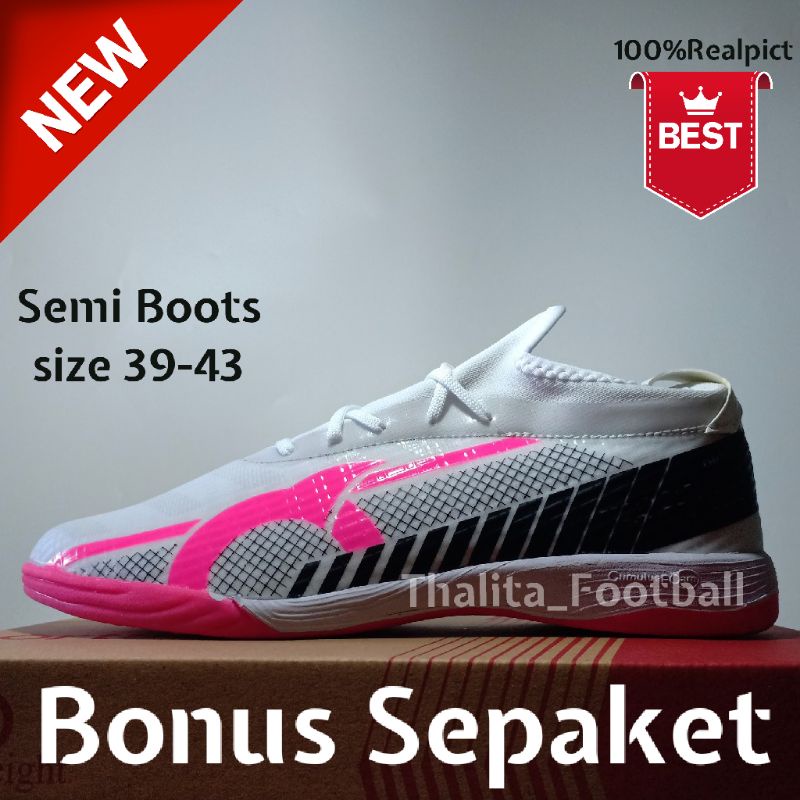 Sepatu Futsal Ortuseight Catalyst Liberte Paket Komplit Sepatu Futsal Ortuseight Warna Putih Pink / 