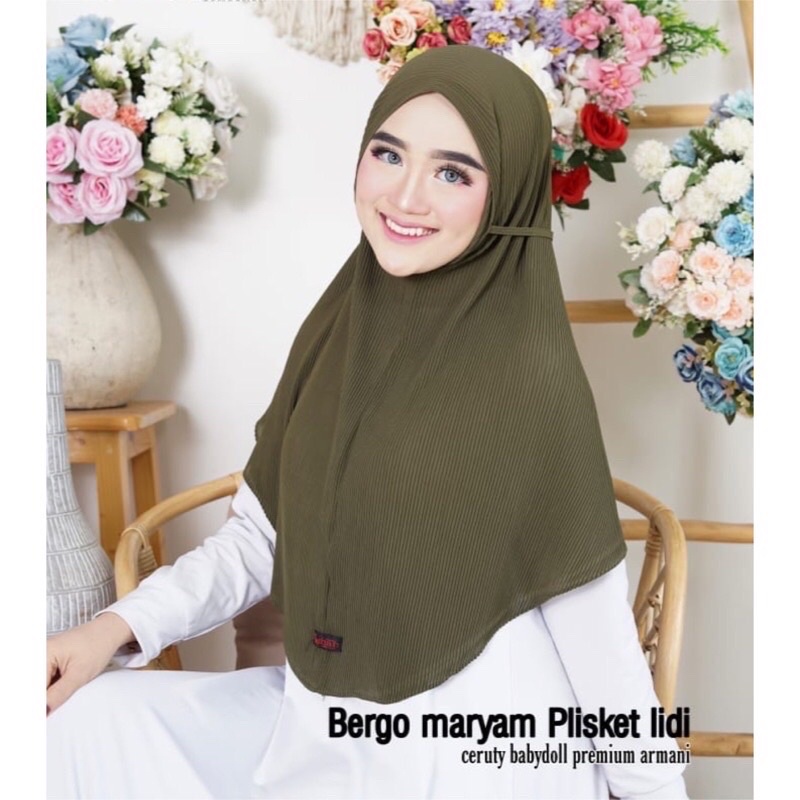 REHAN | Bergo Maryam Plisket ( PADI / LIDI )