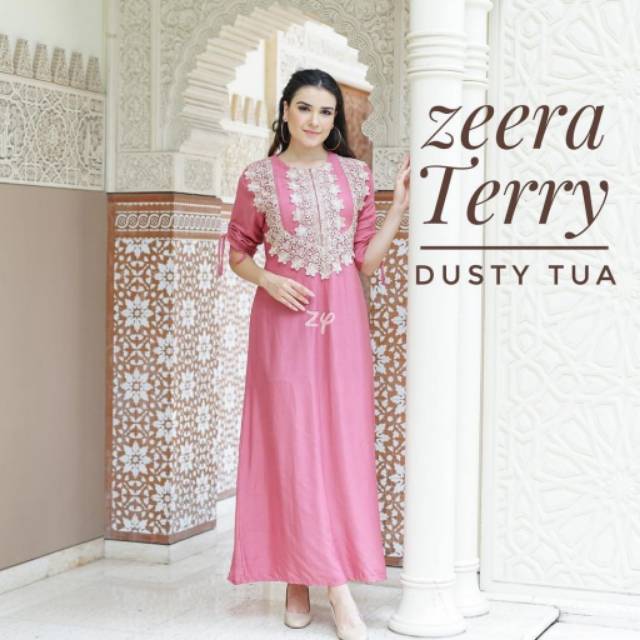 DASTER ARAB MURAH ZEERA TERRY / BUSUI RESLETING DEPAN / RAYON SUPER GRADE A 8 m9