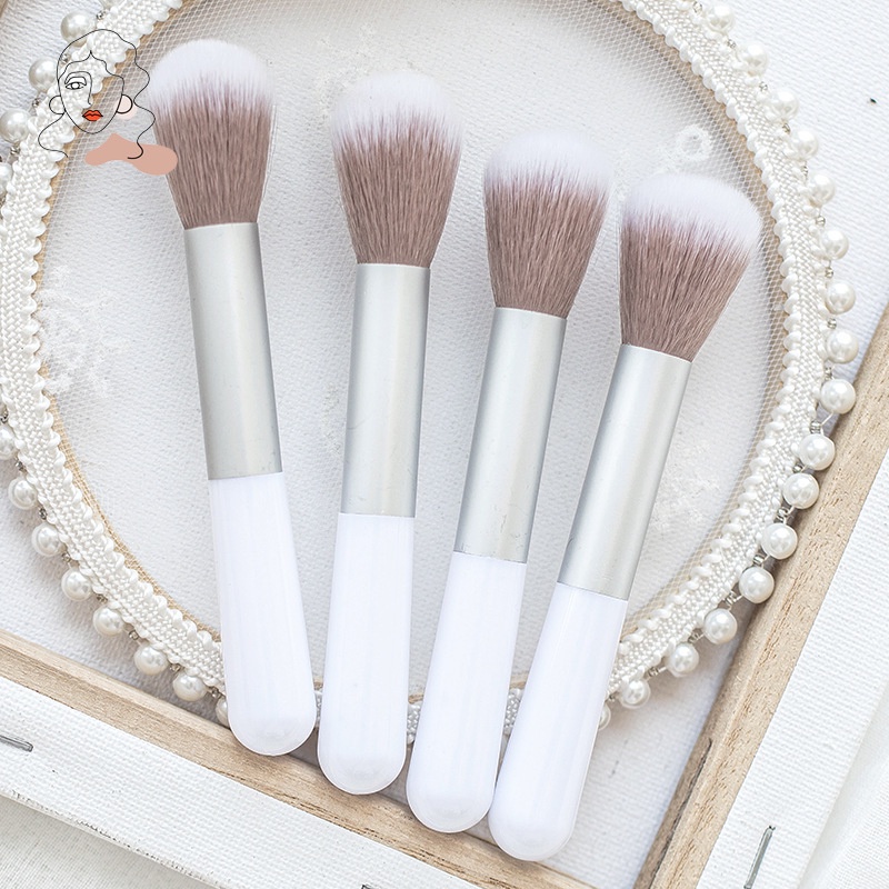 Brush Makeup Portable Untuk Blush Highlighter Dan Bedak