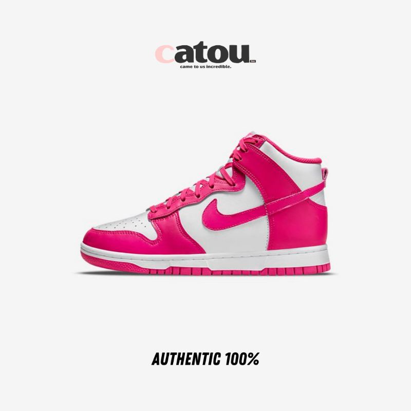 Nike Dunk High White Pink Prime (W) Original 100% BNIB [RESMI]