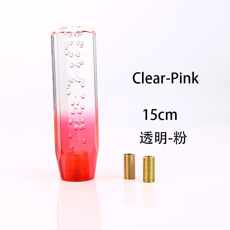 Knob Tuas Perseneling Mobil Manual Universal Bentuk Gelembung Kristal Transparan