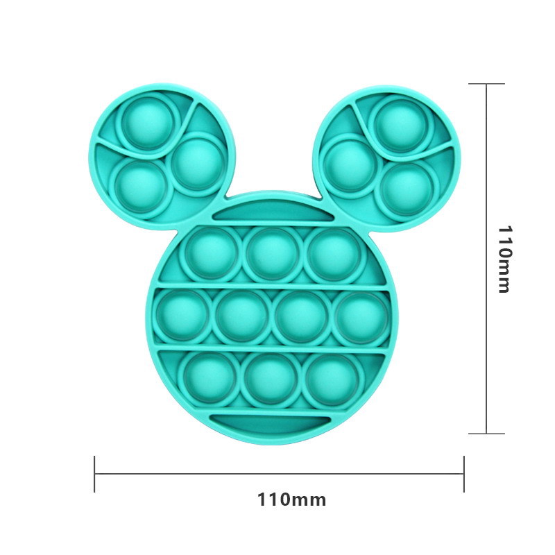 Hot Sale * New Mickey Mouse Push Pops Bubble Sensory Toy Stress Relief Pop It for Kids Colorful