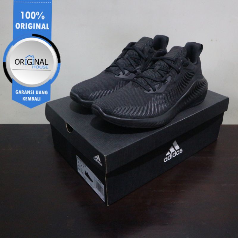 Sepatu Lari Adidas Alphabounce 3 Triple Black EG1391 Original BNIB