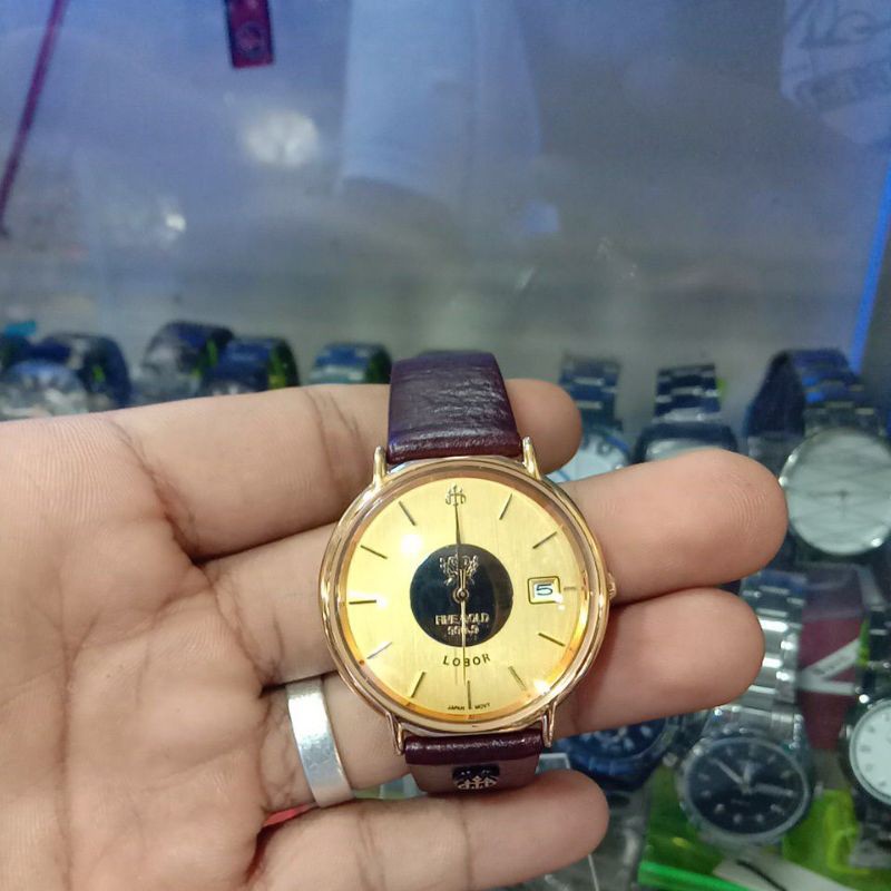 Lobor | Jam Tangan Pria | strap Kulit Coklat
