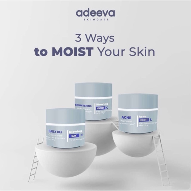 DAY CREAM & NIGHT CREAM ADEEVA SKINCARE ORIGINAL
