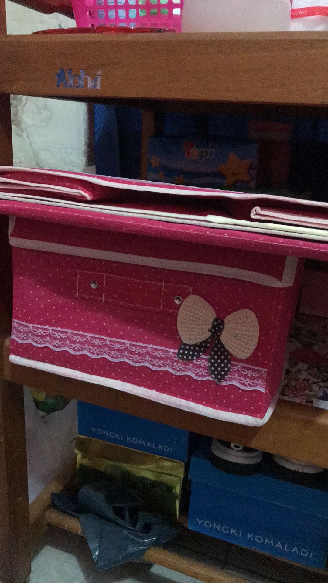 Tempat Penyimpanan Baju Mainan Ukuran Kecil Dan Besar Storage Bag 2 In 1 Box Organizer