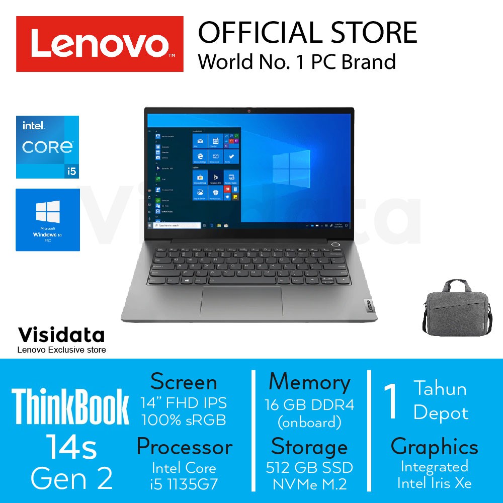Lenovo Thinkbook 14s G2 ITL 18ID i5 1135G7 16GB 512GB SSD