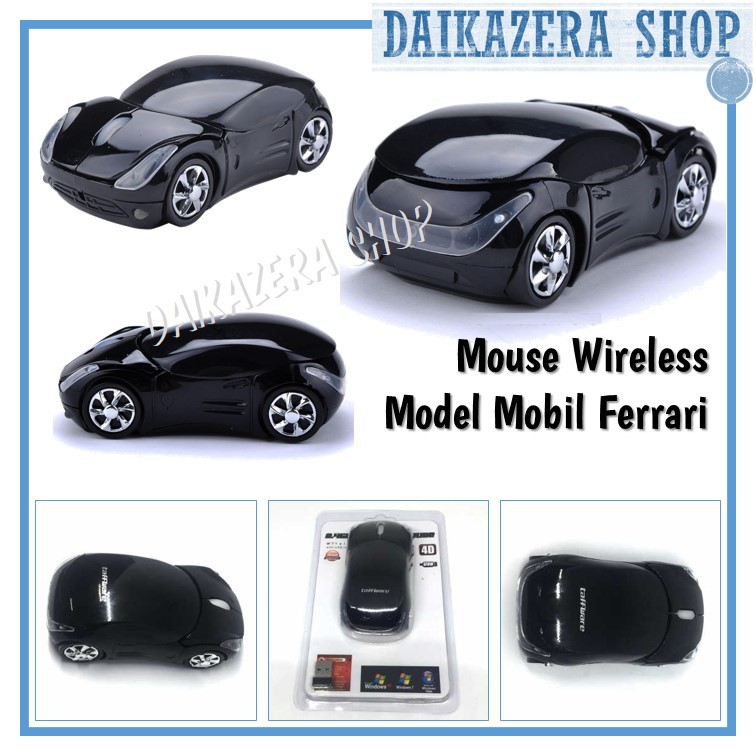 Mouse Wireless Model Mobil / Ferrari Wireless Optical Mouse -ELET00141