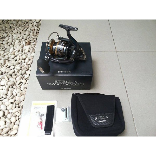 Reel Shimano STELLA 13 SW 10000PG 14 1bb - Reel Spinning Pancing Katrol Pancing Gulungan Pancing