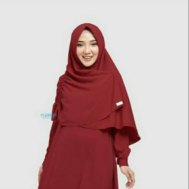 Hijab serut samping pet antem