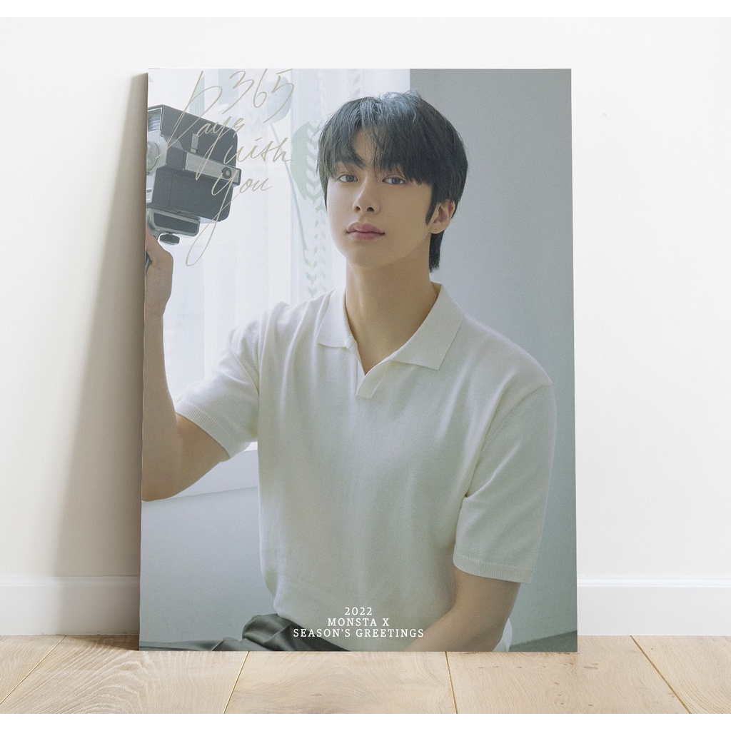 Poster Chae Hyung Won 2022 Monsta X Season Greeting Pop Korea KPOP Music Dekorasi Wall Decor Pajanga