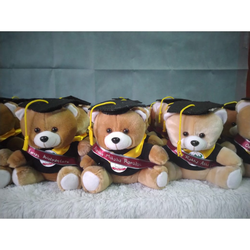 Boneka Wisuda Medium | Free Plastik Kemasan