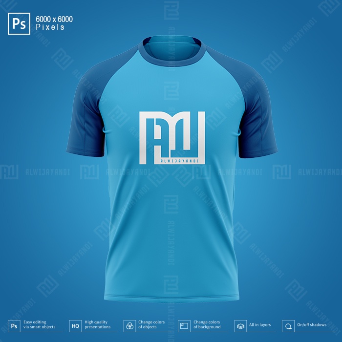 MOCKUP JERSEY BOLA O NECK RAGLAN - RESOLUSI 6000x6000 Pixels (FRONT)