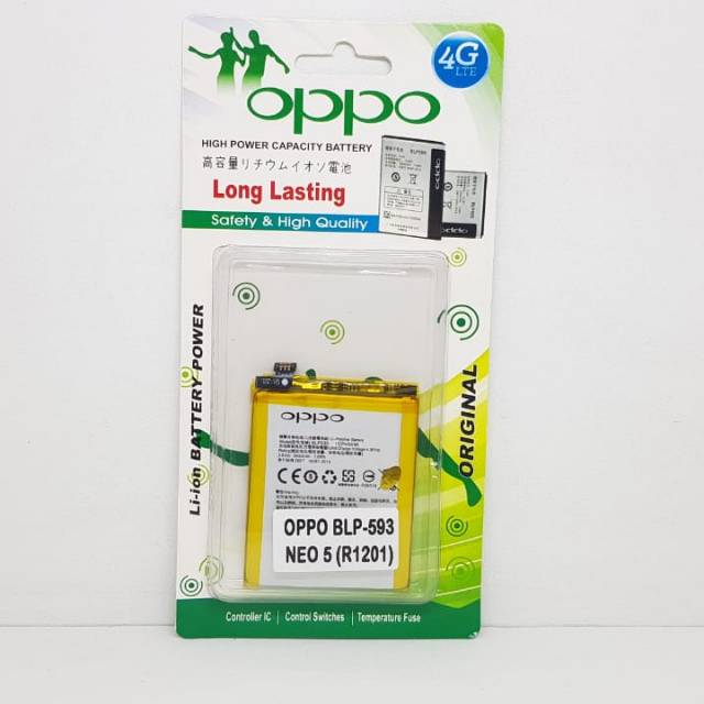 Baterai Oppo Neo 5 A31 Batre Oppo BLP593 BLP-593 Baterai Oppo R1201 A31W A31T 2000mAh