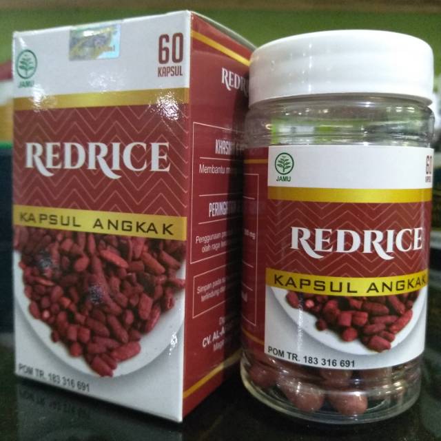 Angkak kapsul red rice 60 kapsul