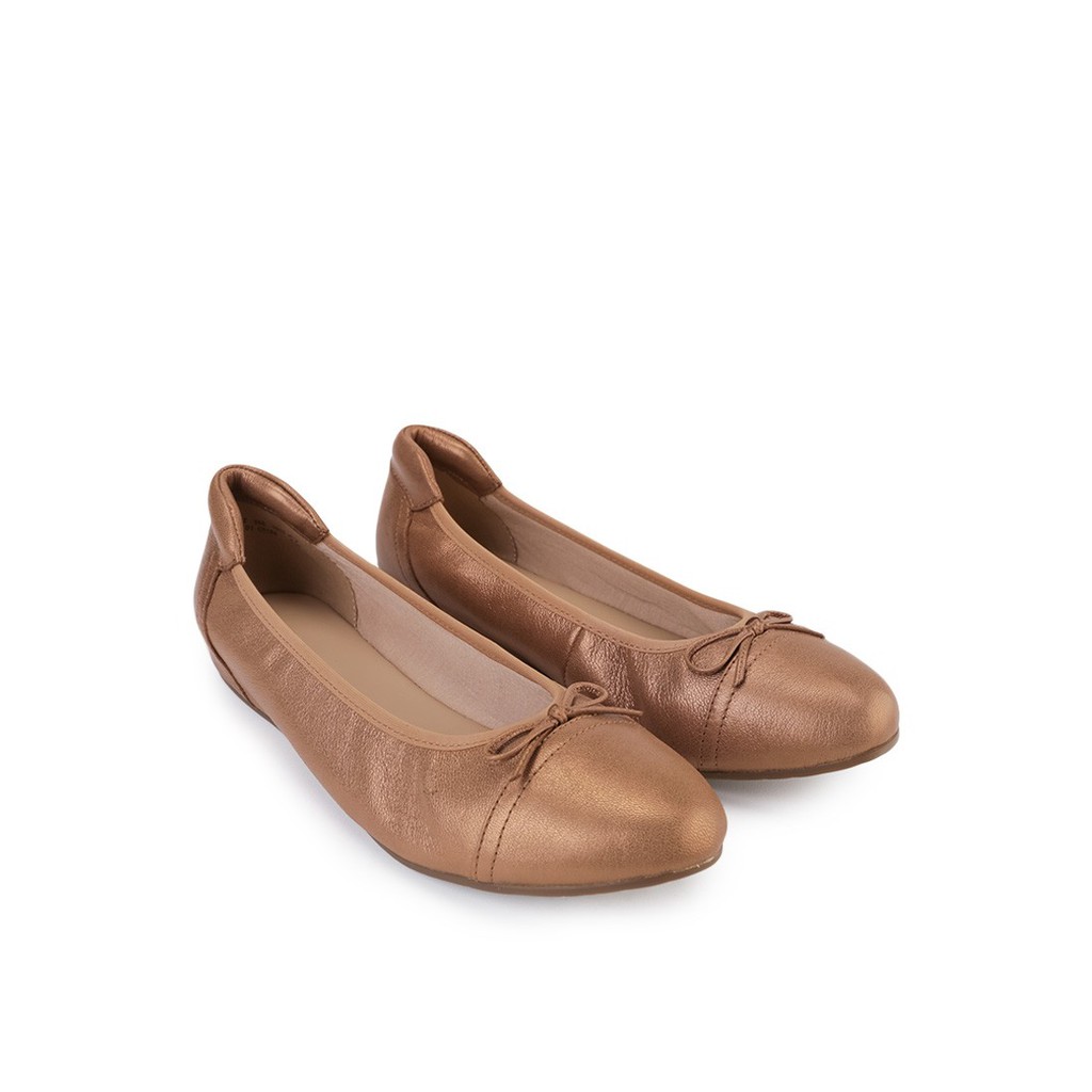 Sepatu Flat Shoes Obermain Wanita Terbaru Original A-halena Coklat