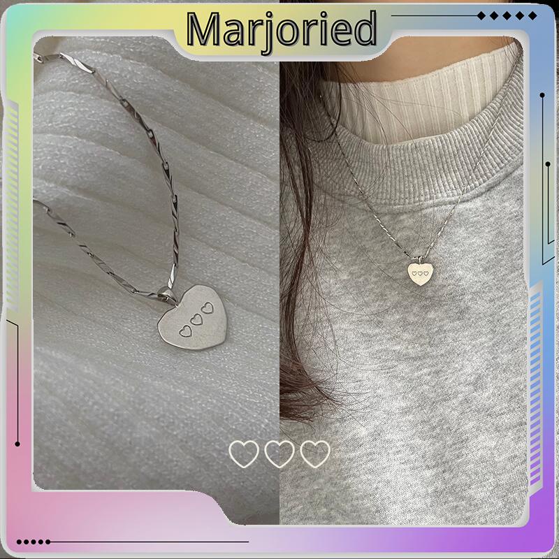 Kalung Rantai Klavikula Dengan Liontin Hati Untuk Wanita-MJD