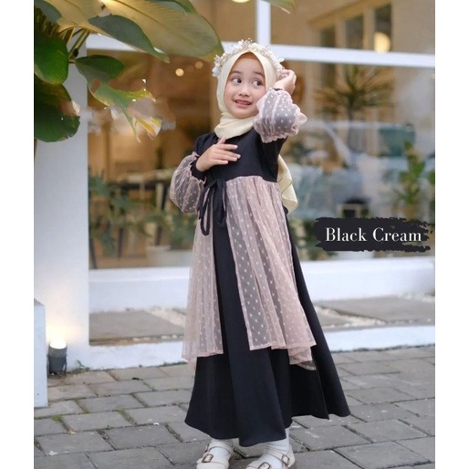 Baju Anak Muslim Perempuan 7 12 Tahun Gamis Anak Modern 2022 Baju Gamis Anak Perempuan Umur 3 4 Tahun Dress Muslim Anak Perempuan Gamis Anak Terbaru Kekinian Gamis Terbaru Anak Simple Elegan Kombinasi Tile Doty Premium